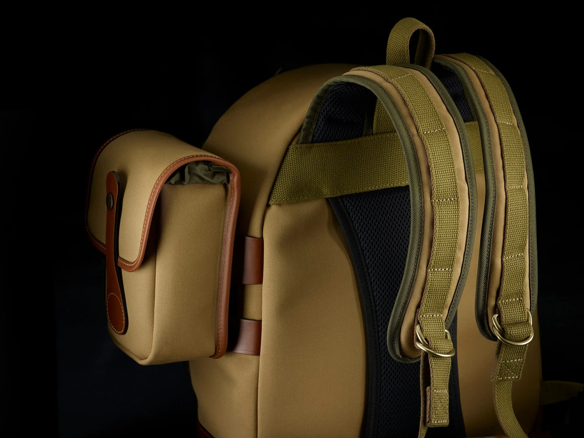 25 Rucksack For Cameras - Khaki Canvas / Tan Leather