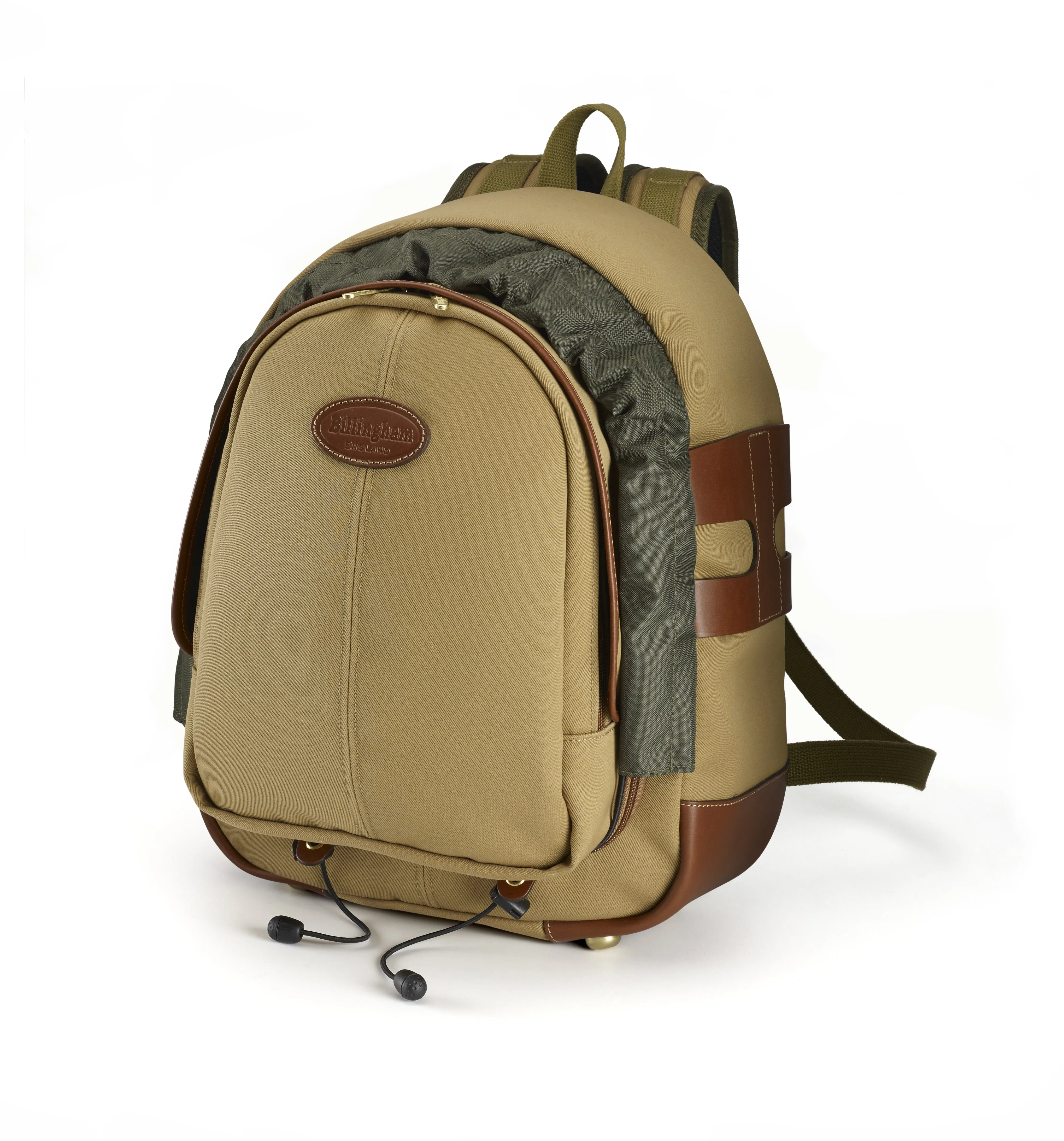 25 Rucksack For Cameras - Khaki Canvas / Tan Leather