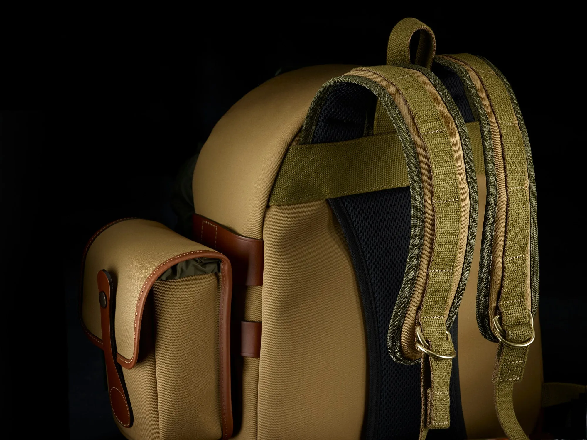 25 Rucksack For Cameras - Khaki Canvas / Tan Leather