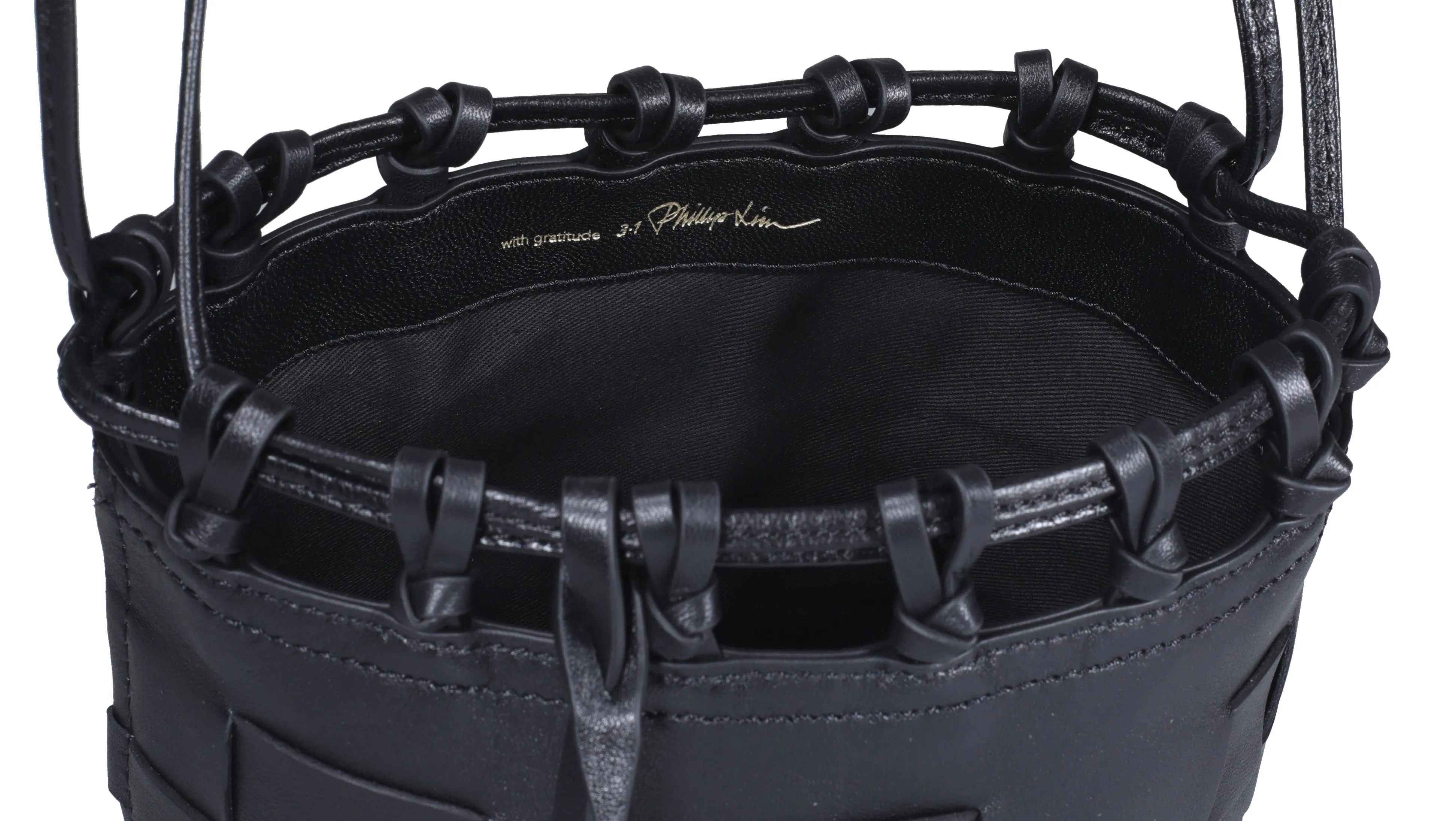3.1 Phillip Lim Odita Logo Plaque Mini Bucket Bag
