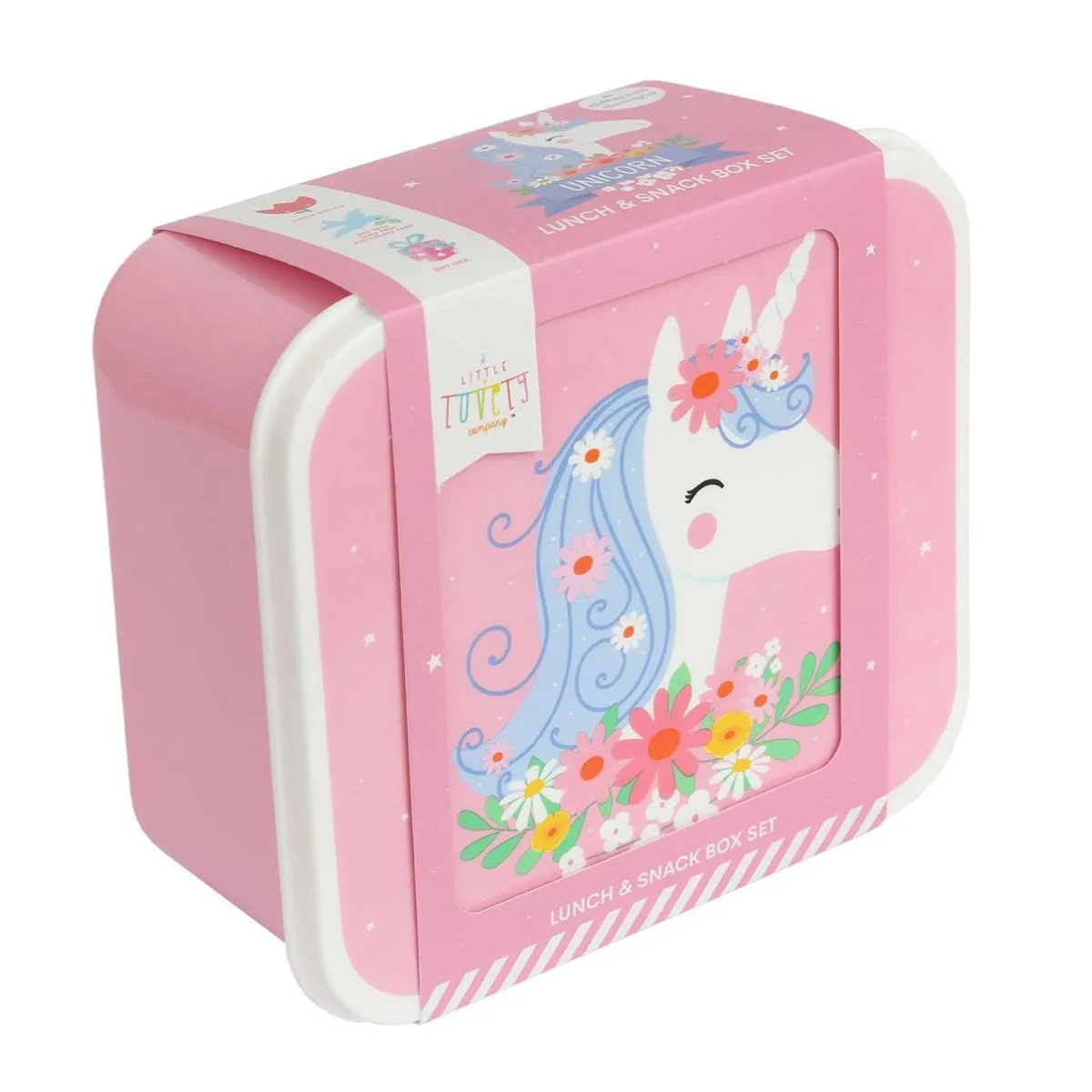 A Little Lovely Company Lunch & Snack Box Set Unicorn