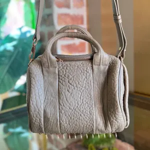 ALEXANDER WANG Rocco Pebbled Lambskin Satchel Bag TS3946