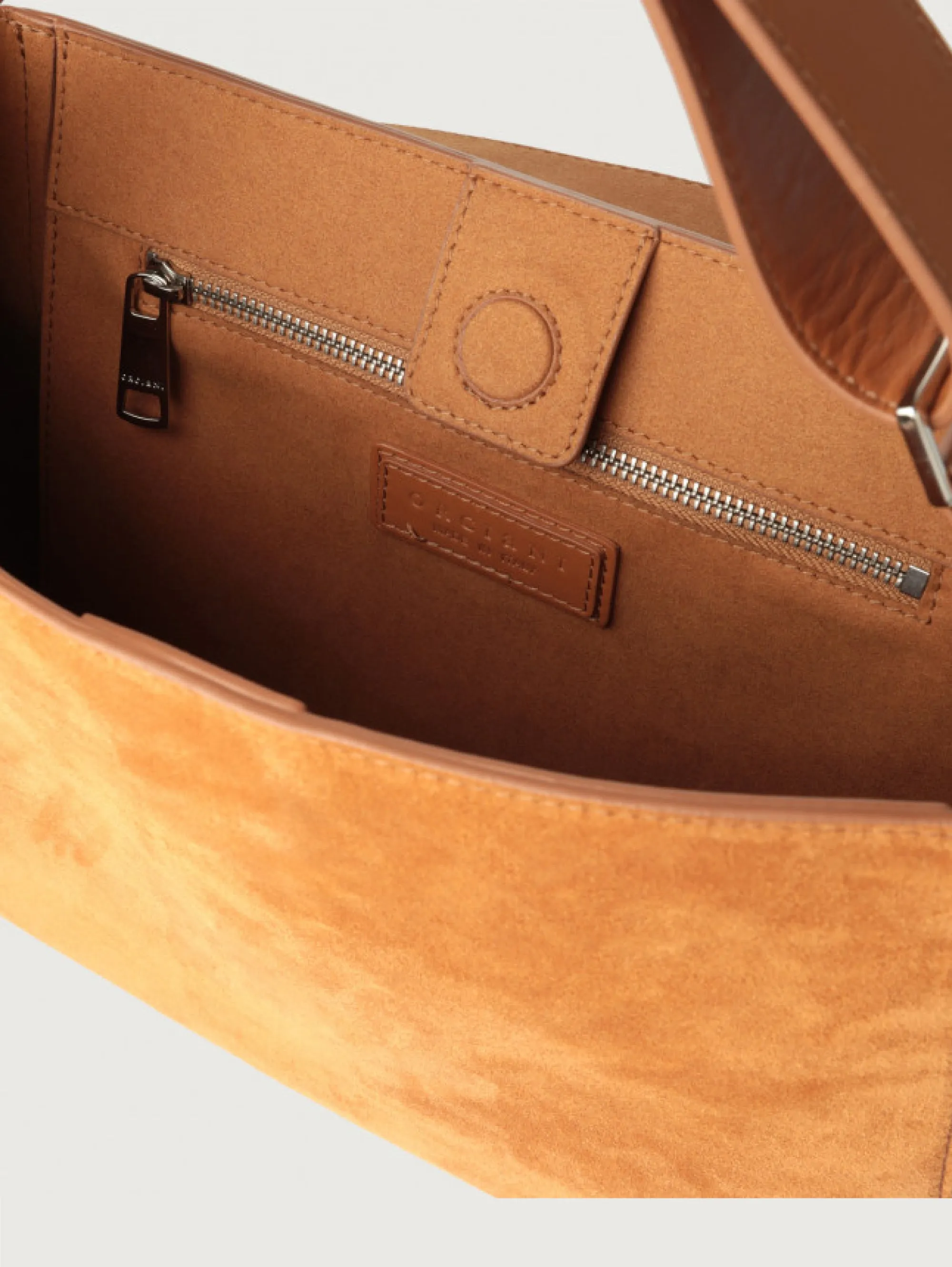 Amber Suede Handbag