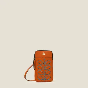 Ariel Phone Case - Whipstitch Stem Orange