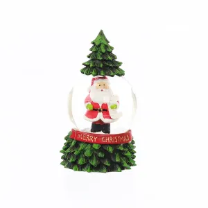 ART PRINT APJ - Snow Globe (Santa In Tree)  (350g)