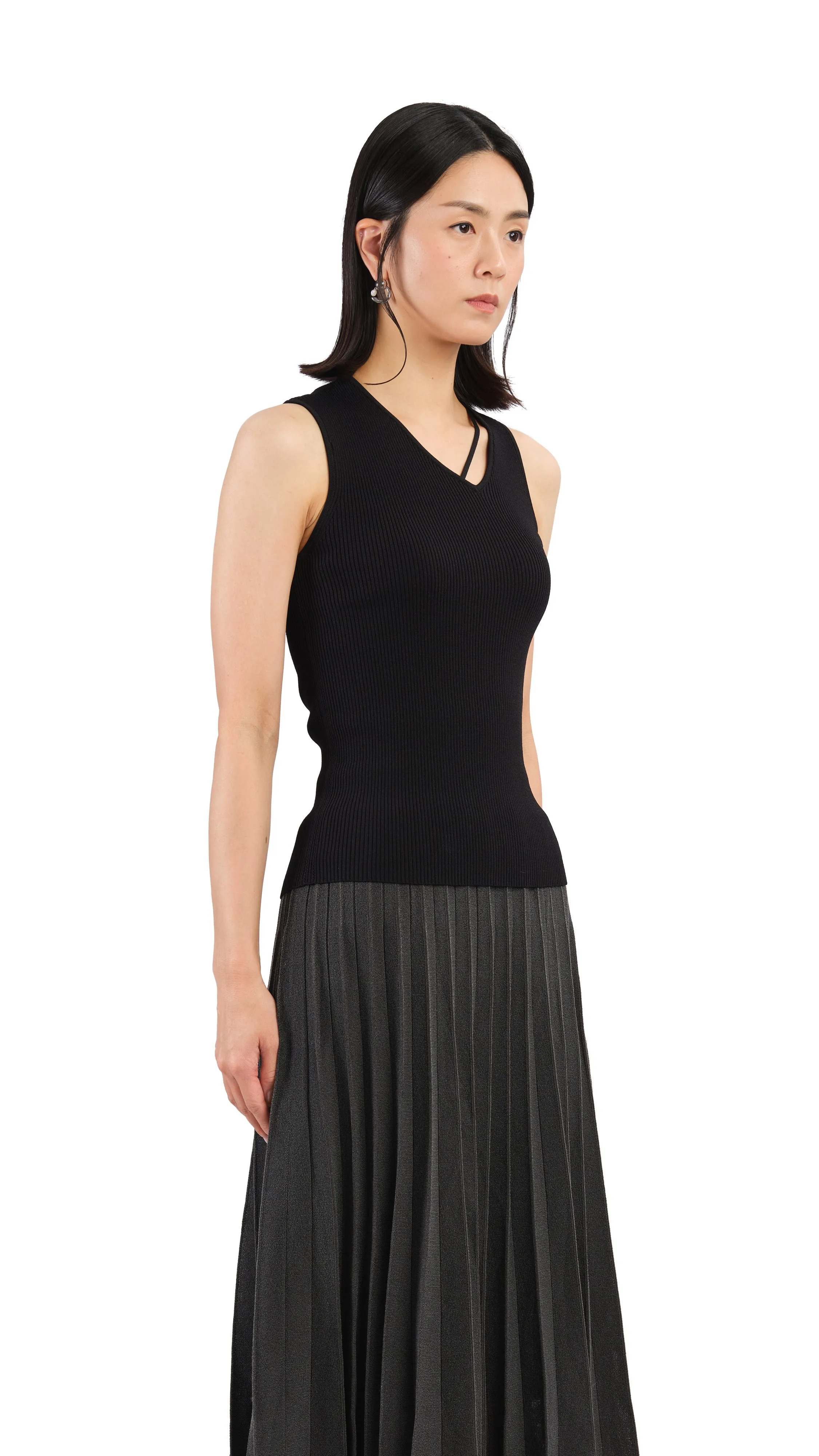 Asymmetric Neckline Top