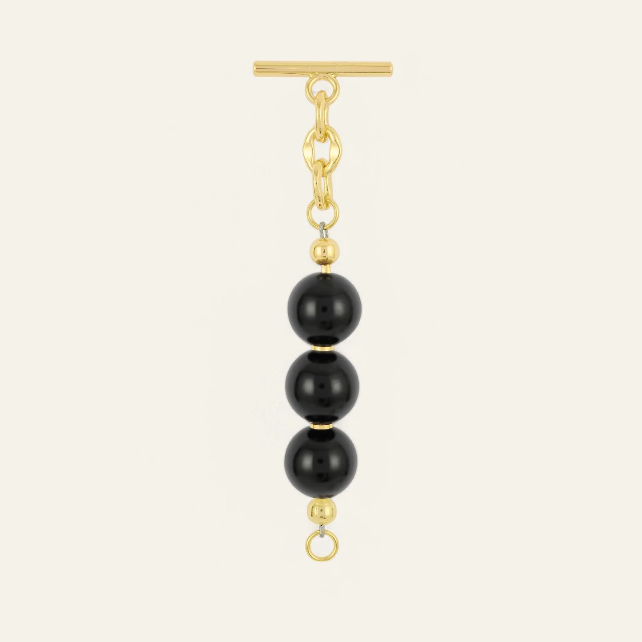 Aurora Tassel | Black with Gold hardware