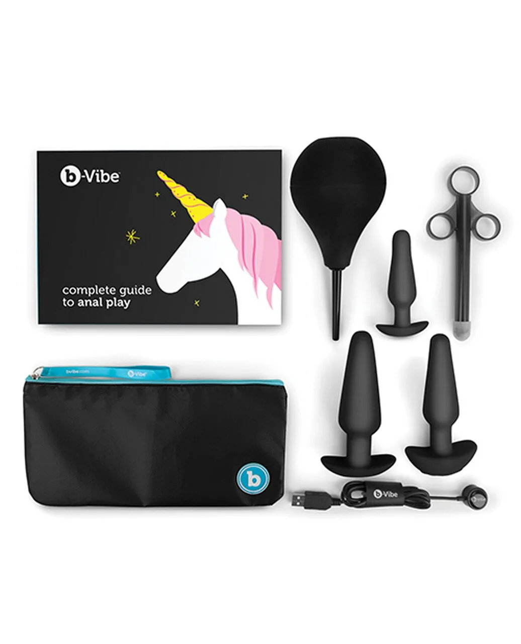 b-Vibe Anal Training & Education Set - Black