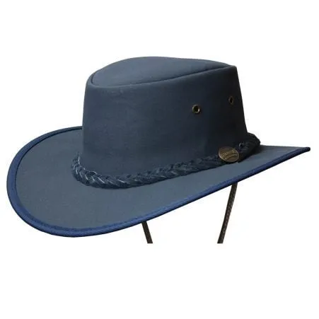 Barmah 1054NA Navy Drover Allover Canvas Hat