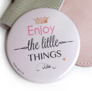Barnabe Enjoy the Little Things Pocket Mirror