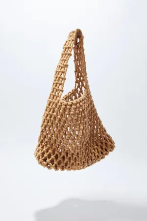 Beige Crochet Bag