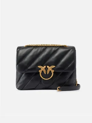 Big Love Maxi Bag in Black/Gold Nappa