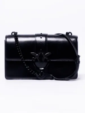 Black Color Block Iridescent Nappa Bag