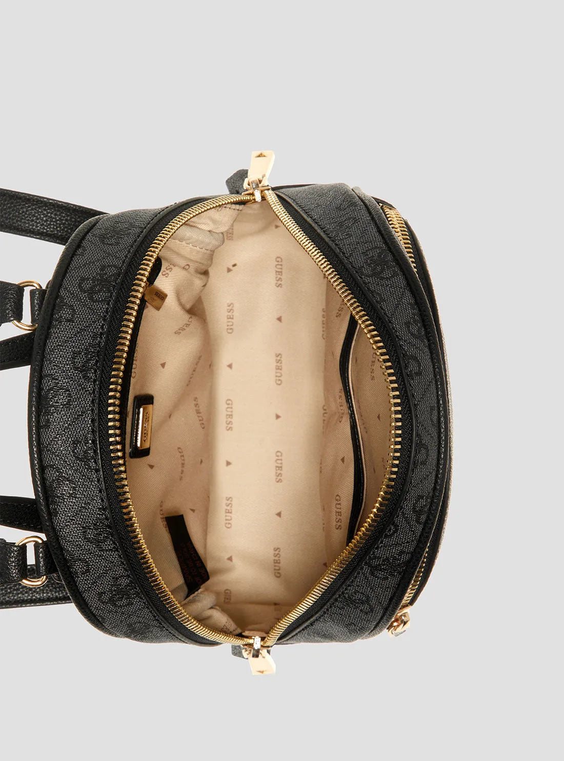 Black Logo Manhattan Backpack