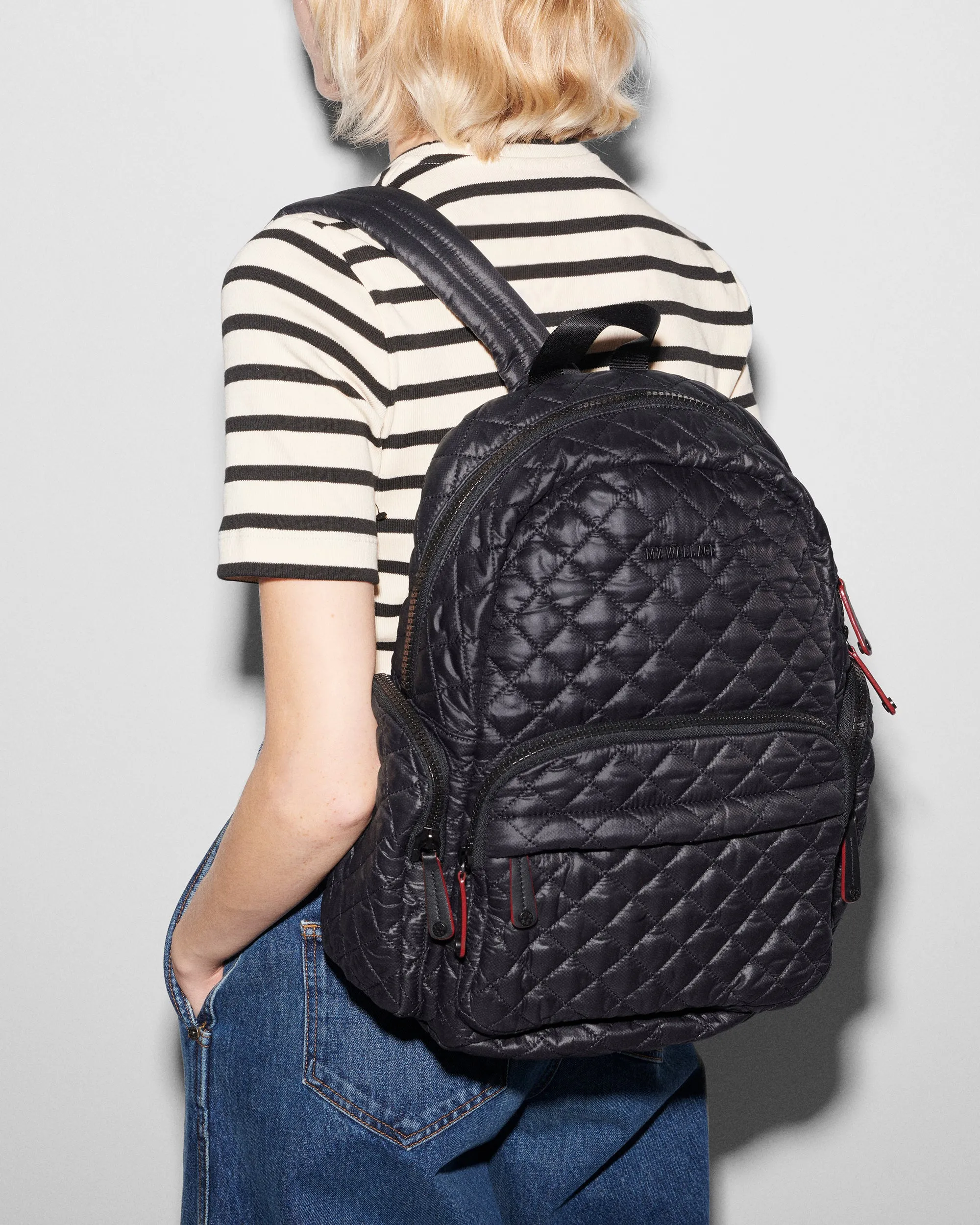 Black Pocket Metro Backpack