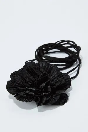 Black Rosette Belly Chain
