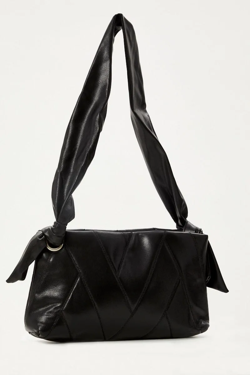 Black Under Arm Quilted Bag