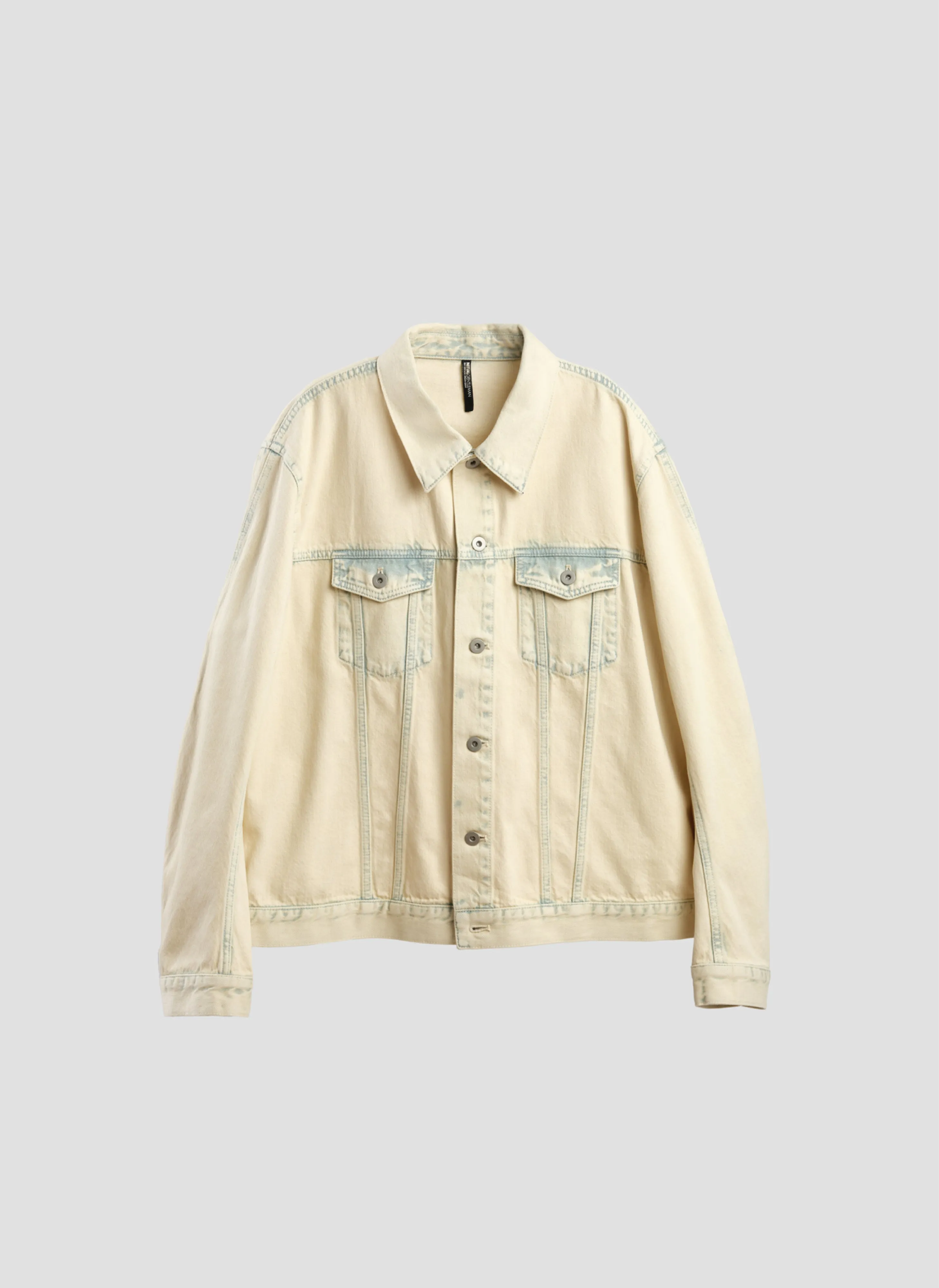 Bleached Wash Cotton Denim Type3 Trucker Jacket