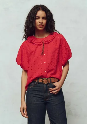 Blouse T1361928y Artisan Top Red-Rose
