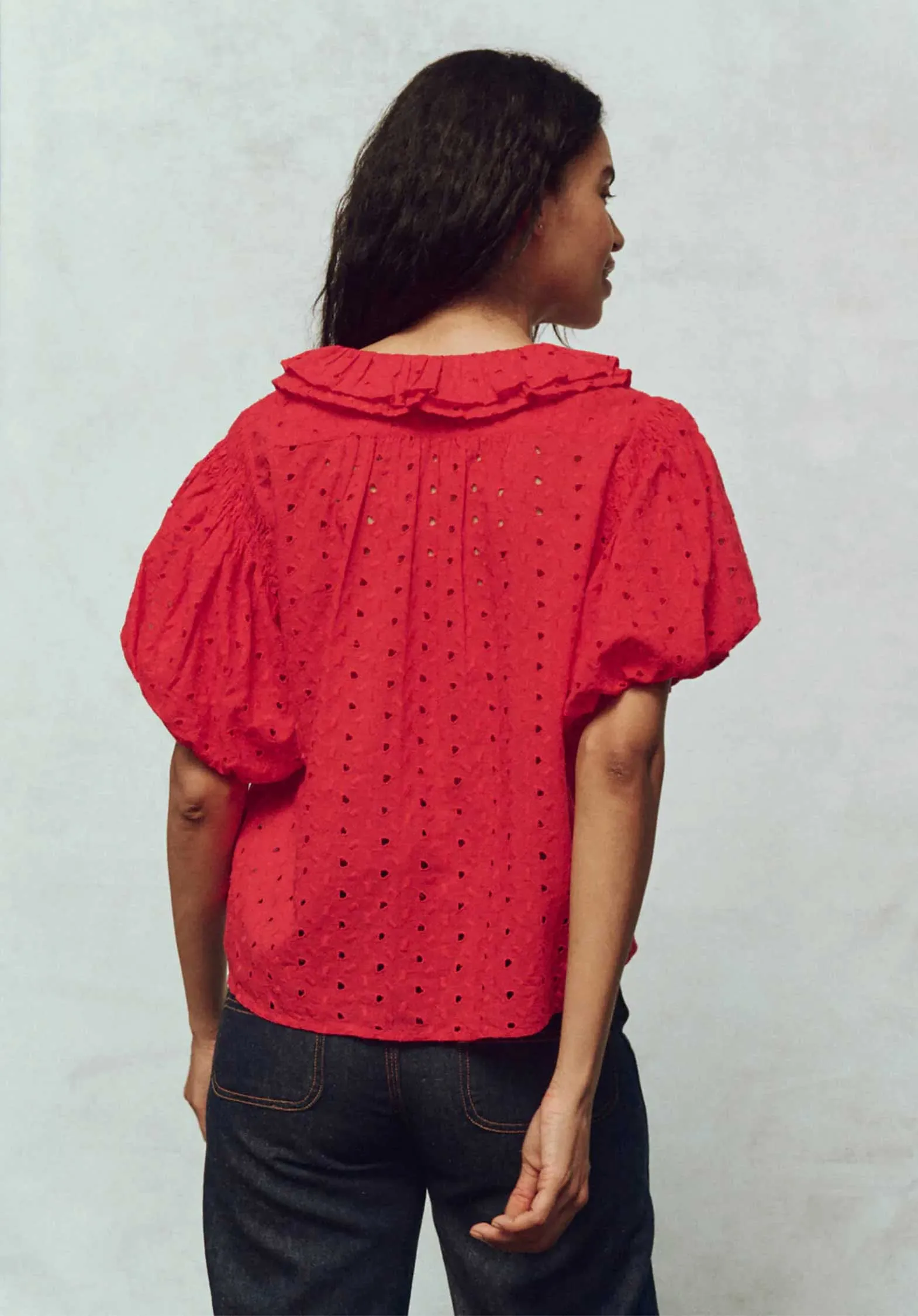 Blouse T1361928y Artisan Top Red-Rose