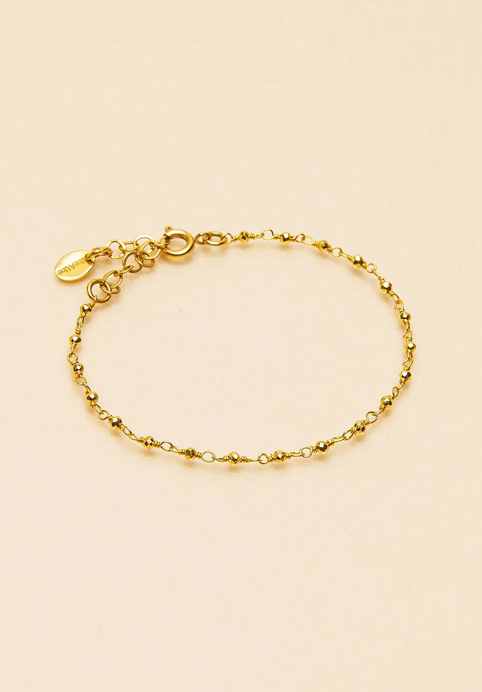 Bracelet  Bripd Pyrite-Doree