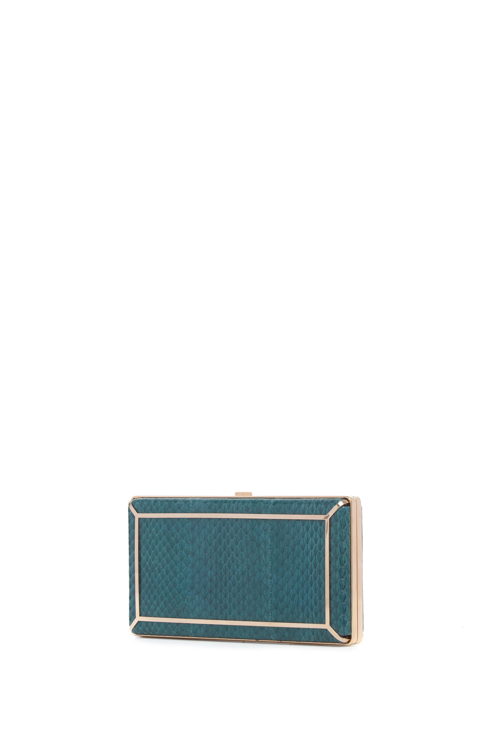 Callas Clutch in Green Snakeskin