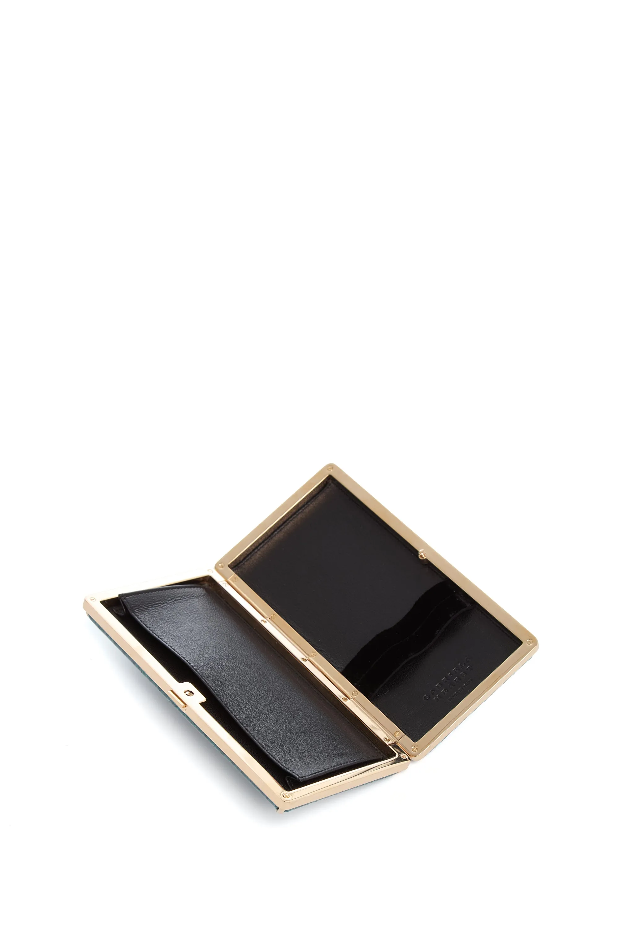 Callas Clutch in Green Snakeskin