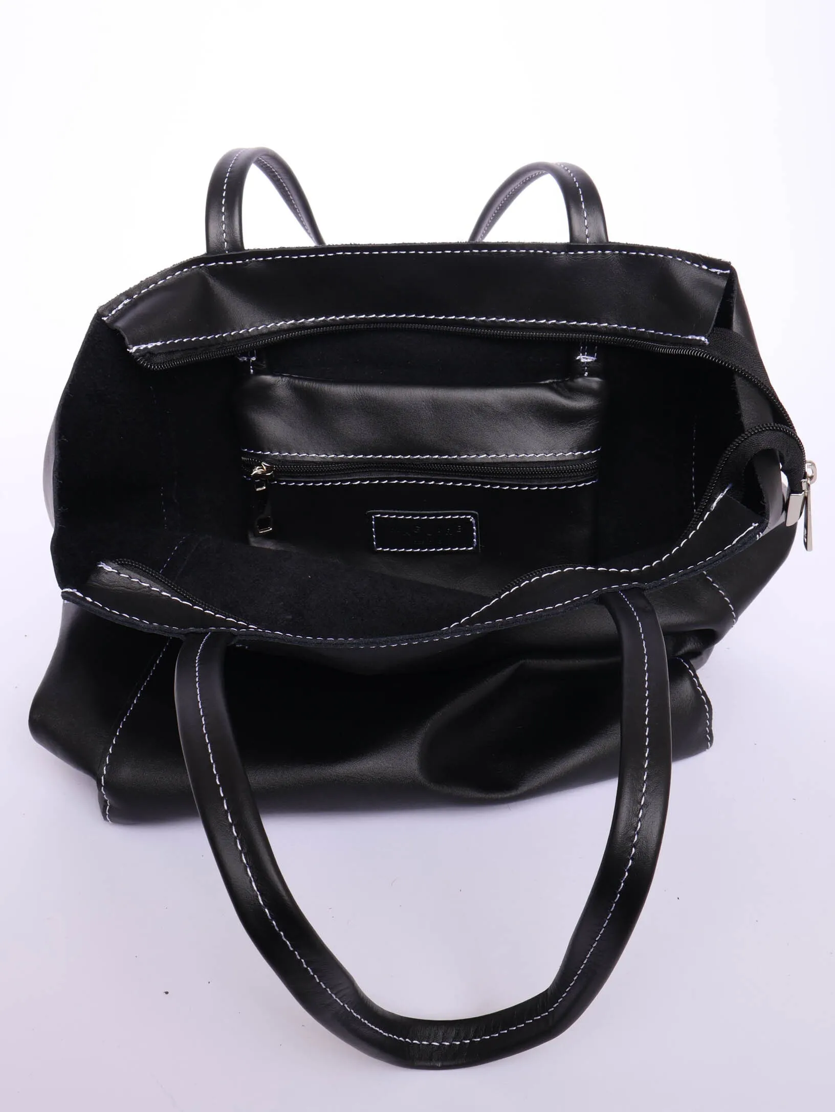 Carpi Brown Suede Tote Large