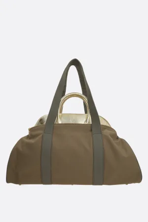 Carrie handbag in canvas and laminated leather