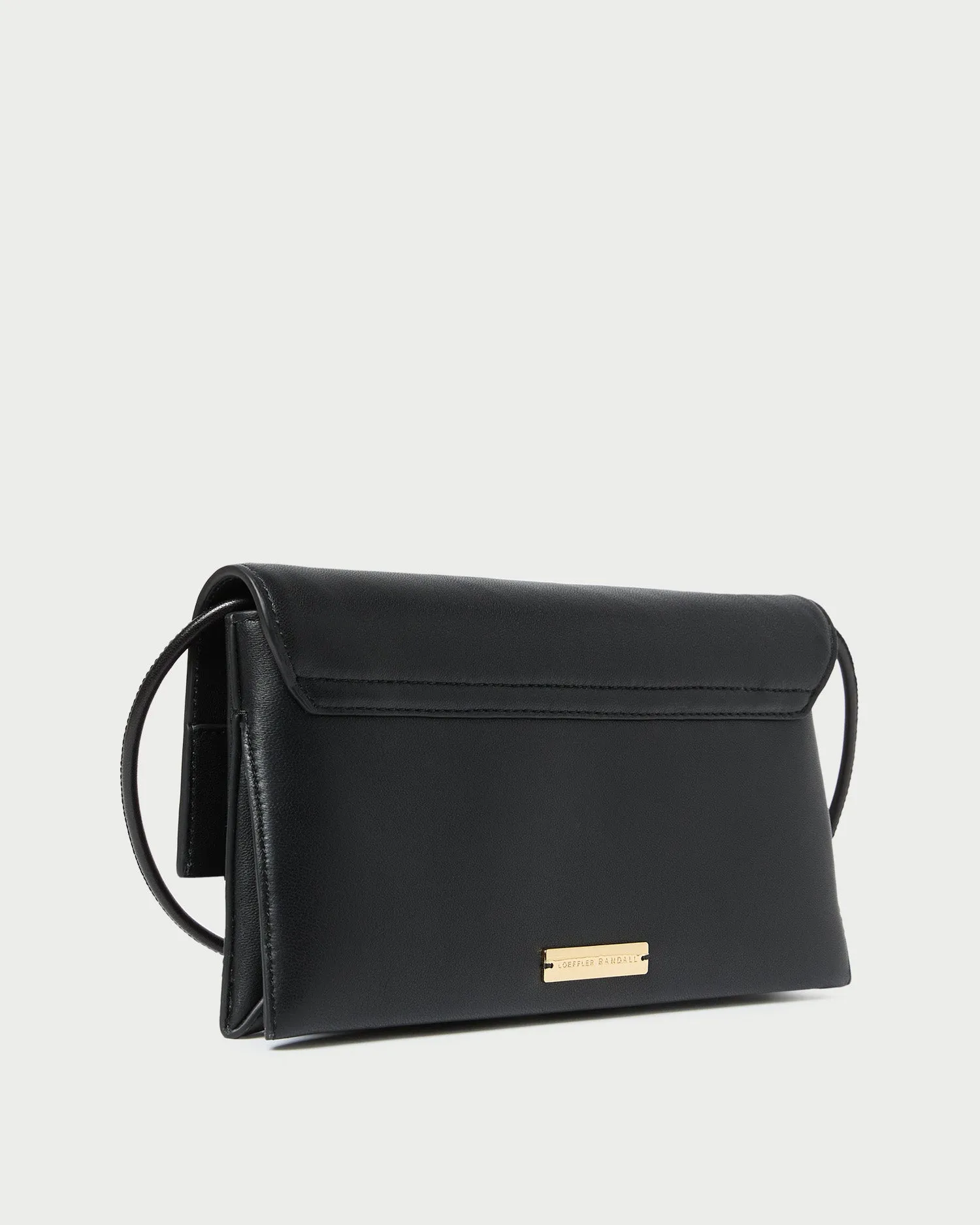 Charlee Black Leather Shoulder Bag