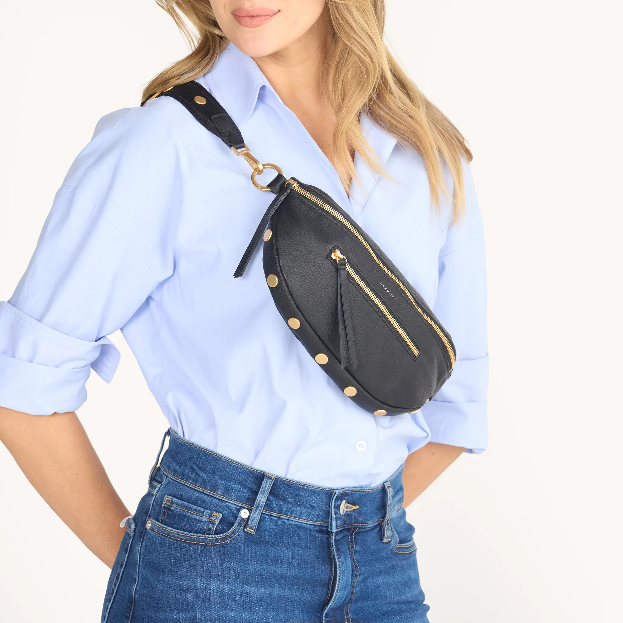 Charles Crossbody | Revival Collection/Brushed Gold | Med