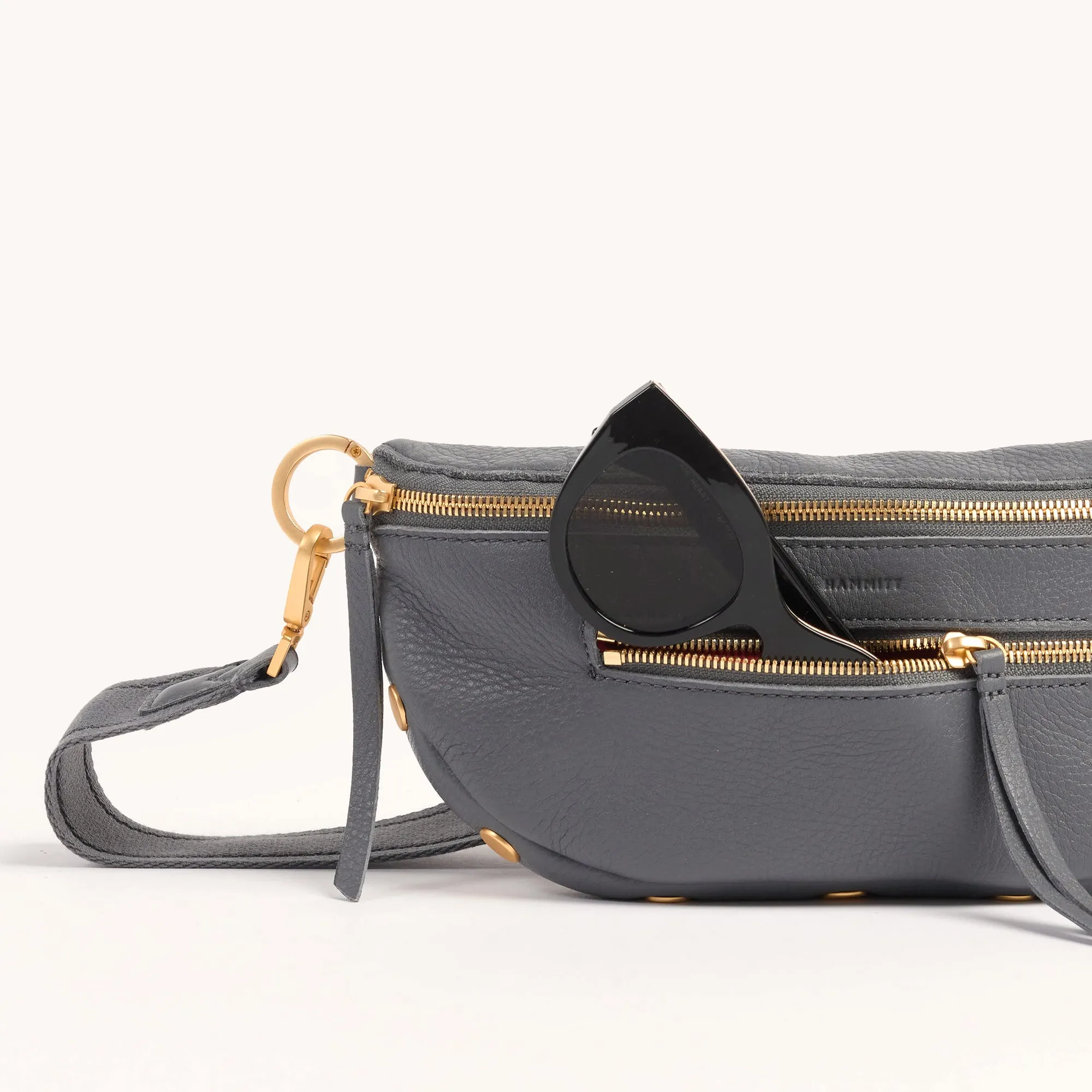 Charles Crossbody | Sonnet Grey/Brushed Gold | Med