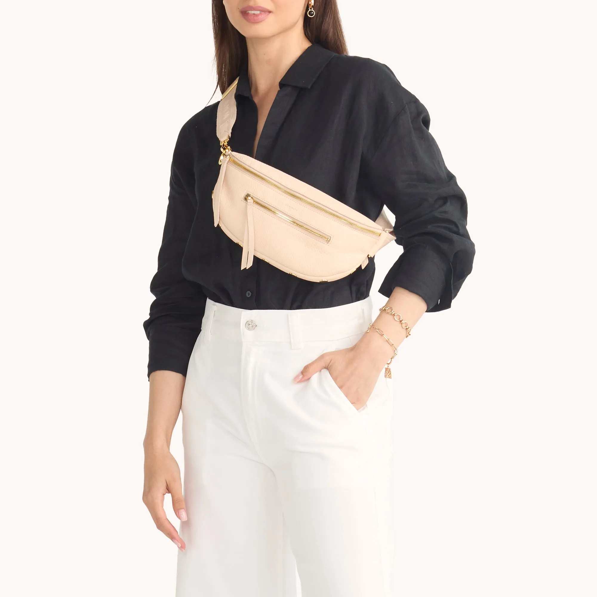 Charles Crossbody | Superbloom Pink/Gold | Med