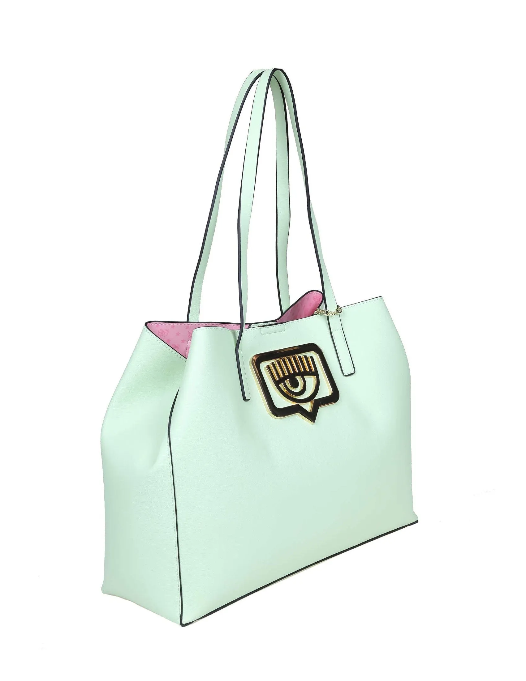 Chiara Ferragni Bold Eye Medium Top Handle Bag