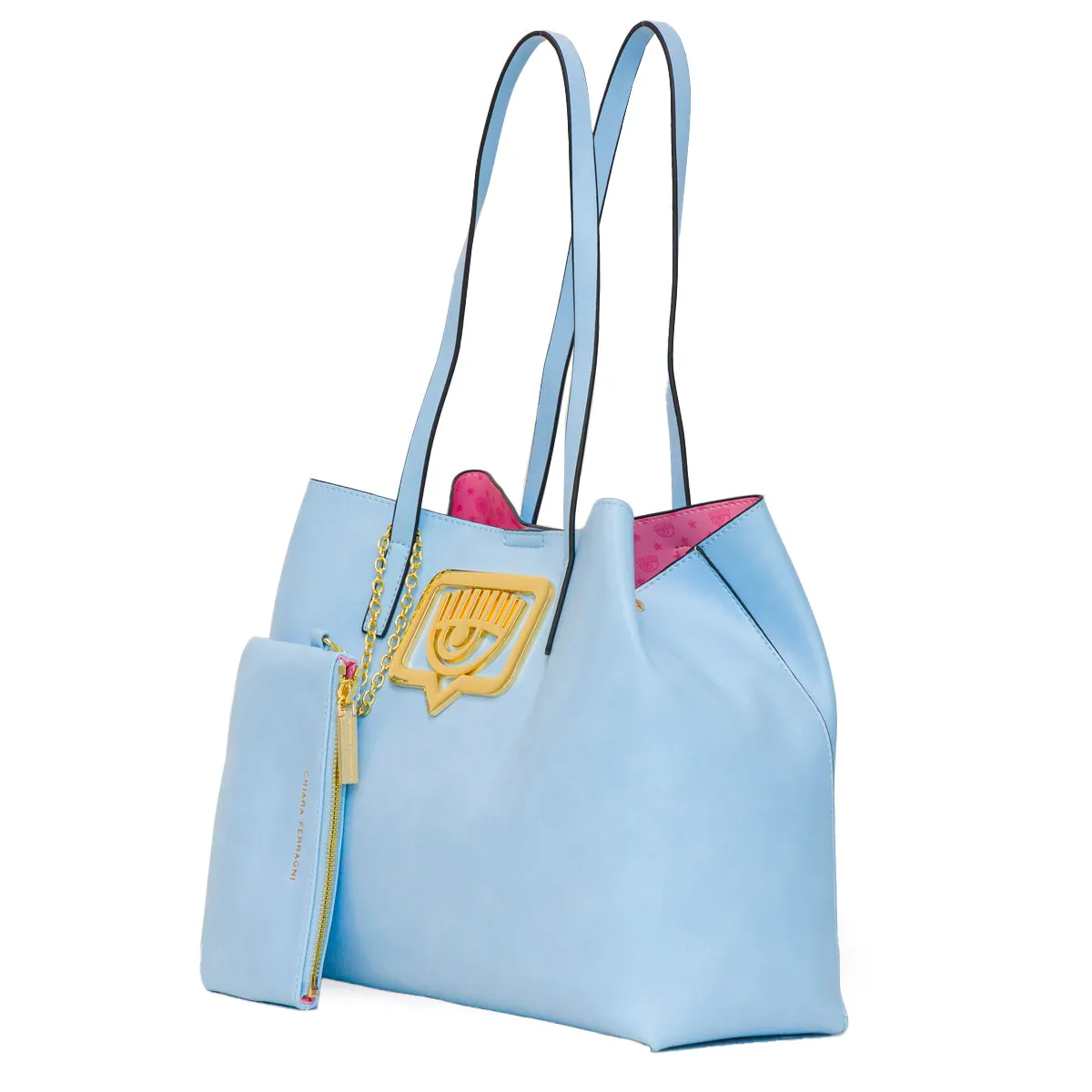 Chiara Ferragni Bold Eye Medium Top Handle Bag