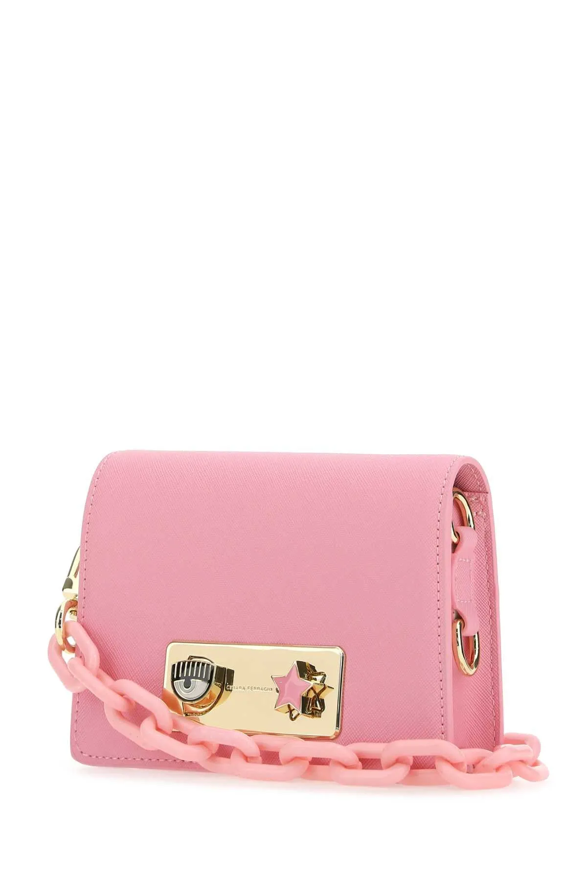 Chiara Ferragni Eye Star Plaque Chain-Linked Shoulder Bag