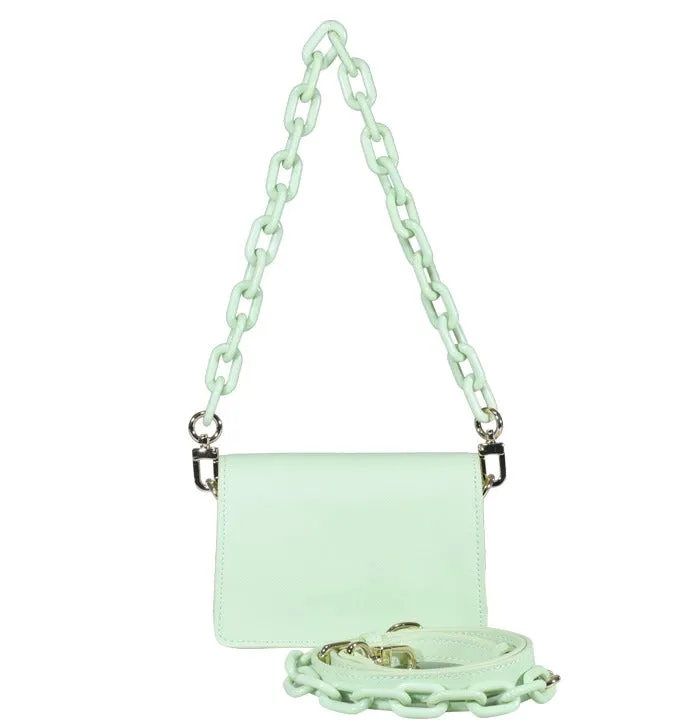 Chiara Ferragni Eye Star Plaque Chain-Linked Shoulder Bag