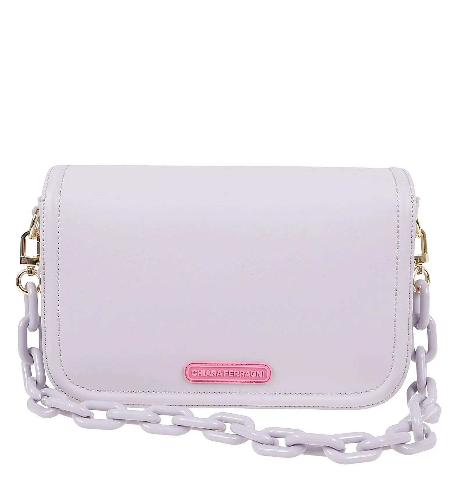 Chiara Ferragni Eyelike Chain-Linked Crossbody Bag