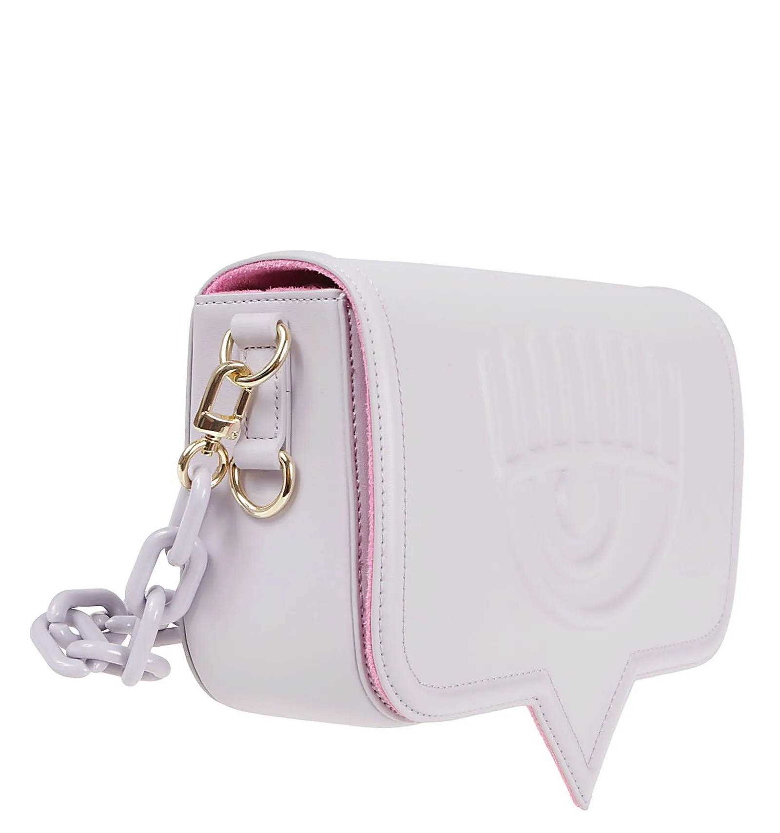 Chiara Ferragni Eyelike Chain-Linked Crossbody Bag
