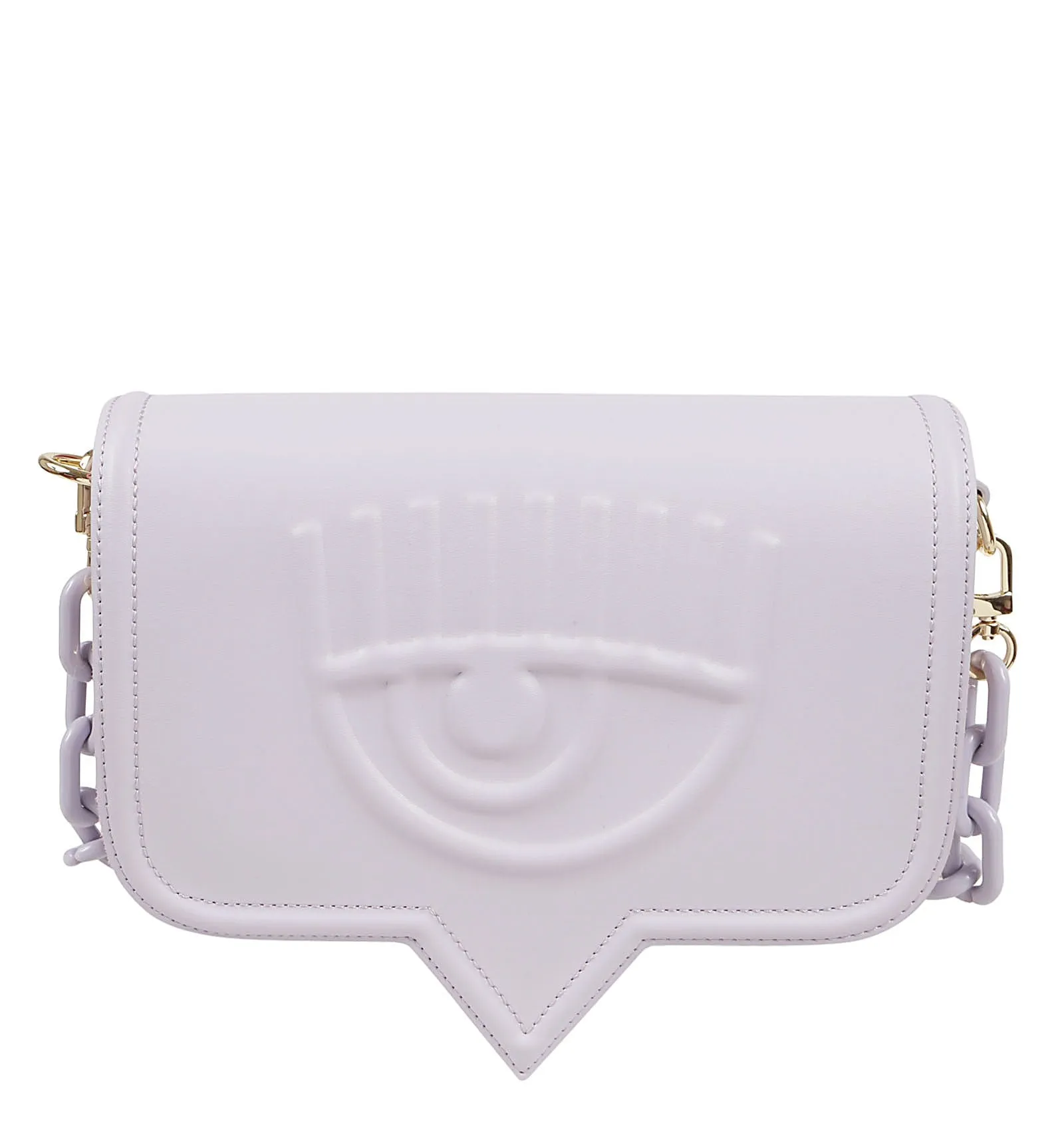 Chiara Ferragni Eyelike Chain-Linked Crossbody Bag