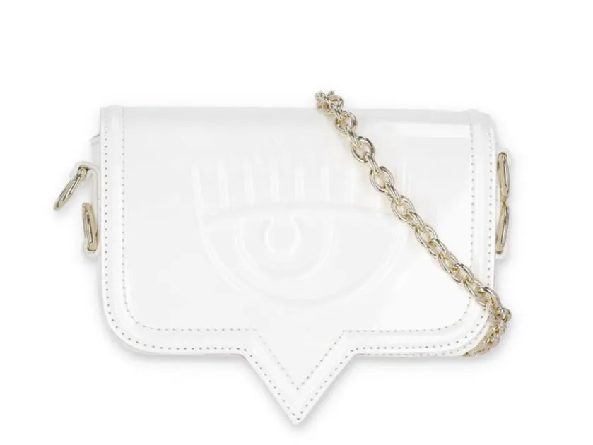 Chiara Ferragni Eyelike Chain-Linked Small Shoulder Bag