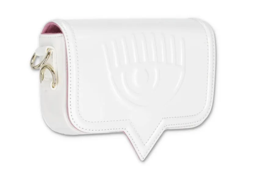 Chiara Ferragni Eyelike Chain-Linked Small Shoulder Bag