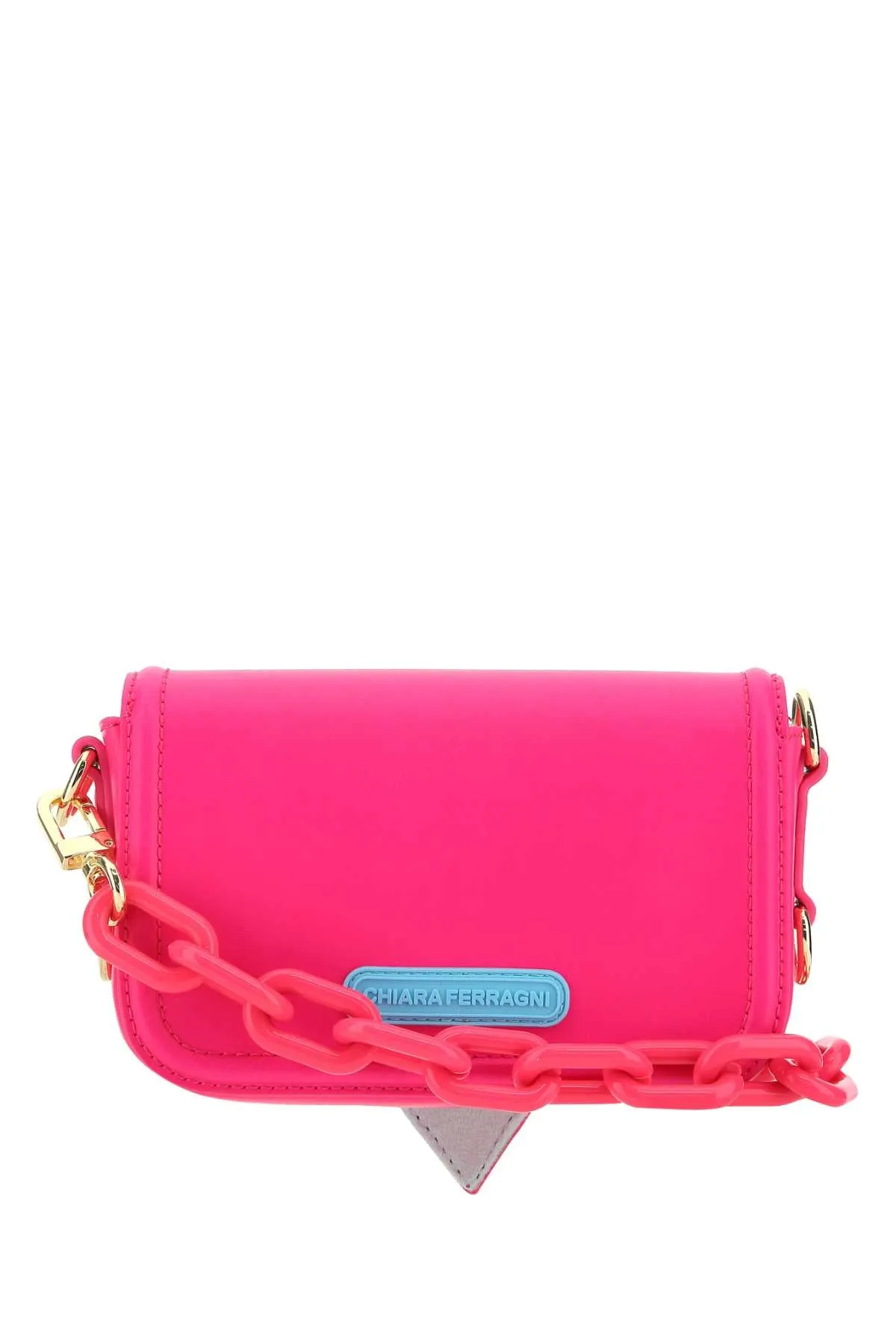 Chiara Ferragni Logo Embossed Chain-Linked Crossbody Bag