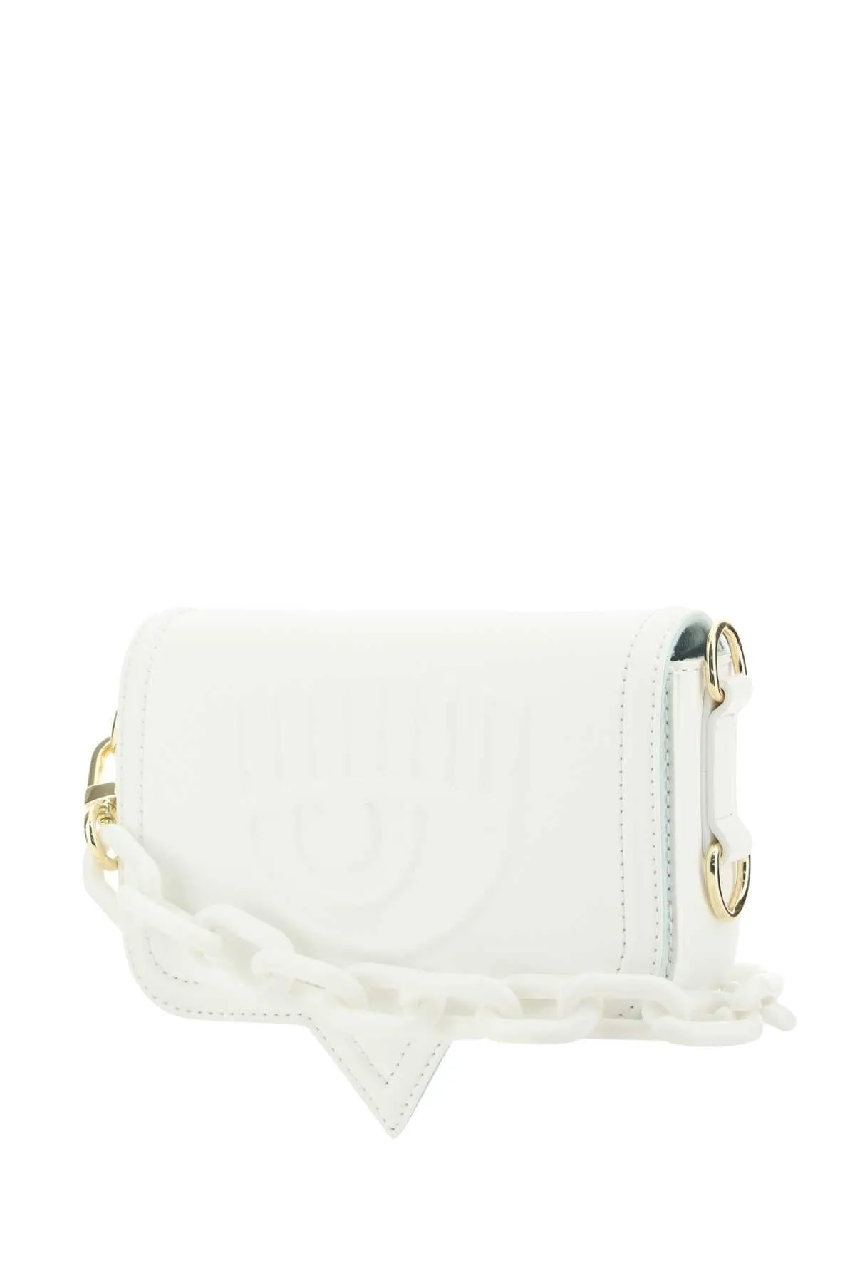 Chiara Ferragni Logo Embossed Chain-Linked Crossbody Bag