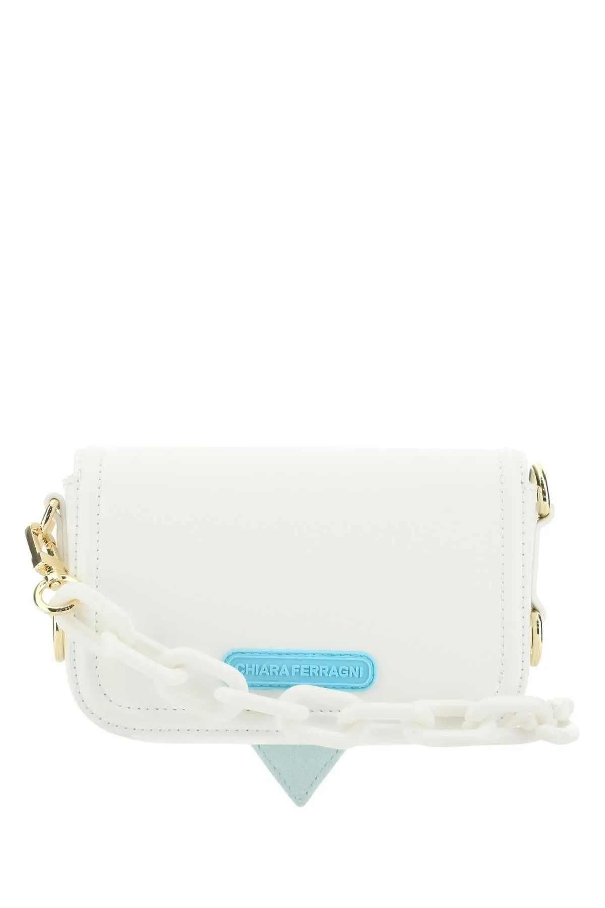 Chiara Ferragni Logo Embossed Chain-Linked Crossbody Bag