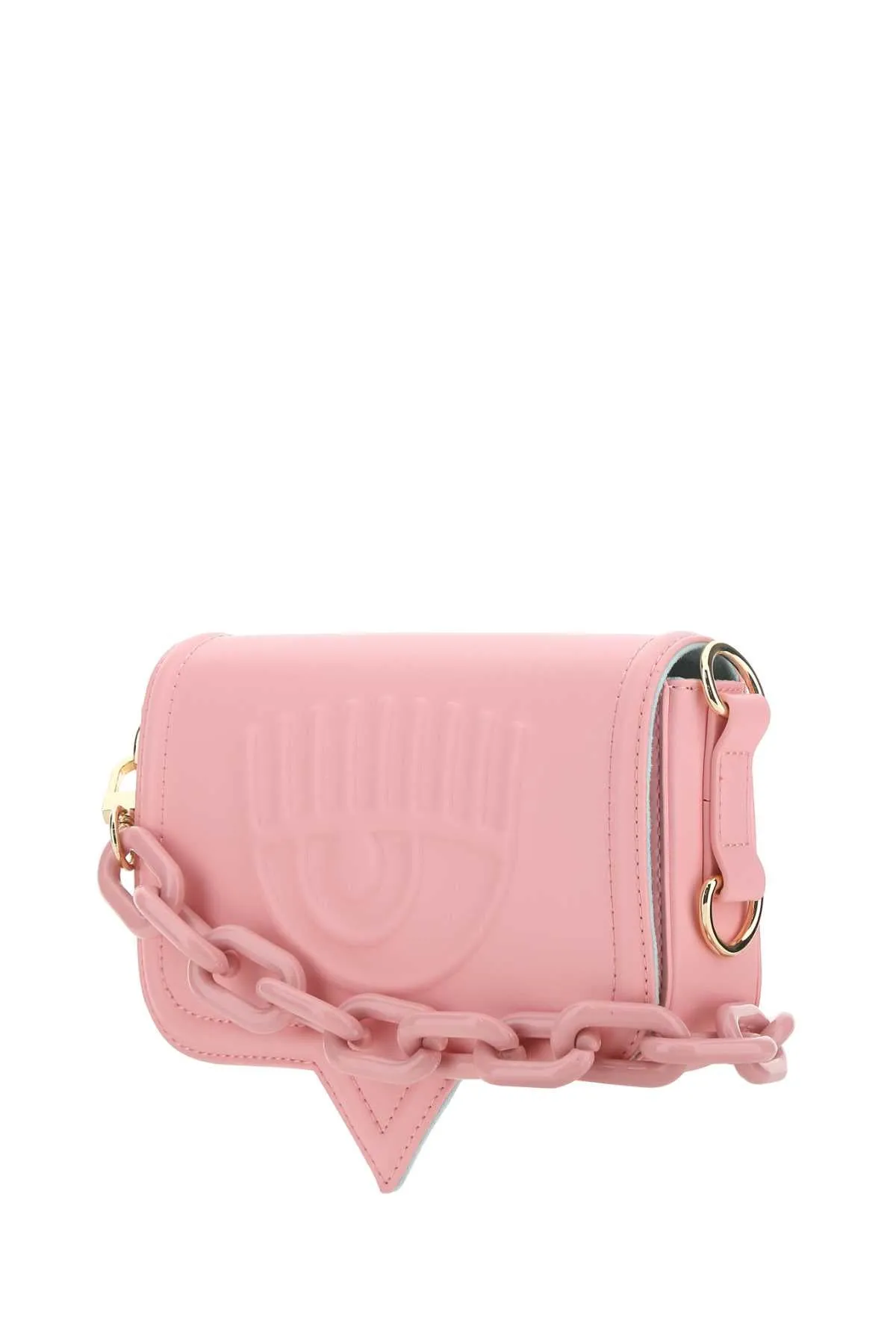 Chiara Ferragni Logo Embossed Chain-Linked Crossbody Bag