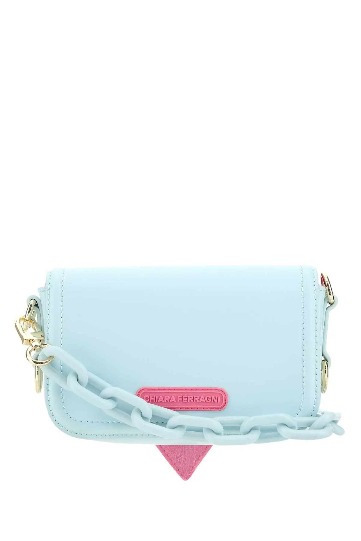 Chiara Ferragni Logo Embossed Chain-Linked Crossbody Bag