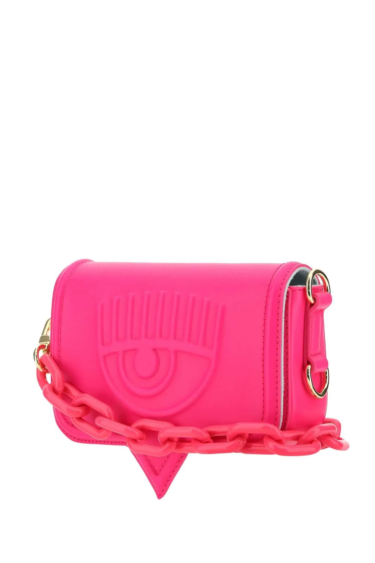Chiara Ferragni Logo Embossed Chain-Linked Crossbody Bag