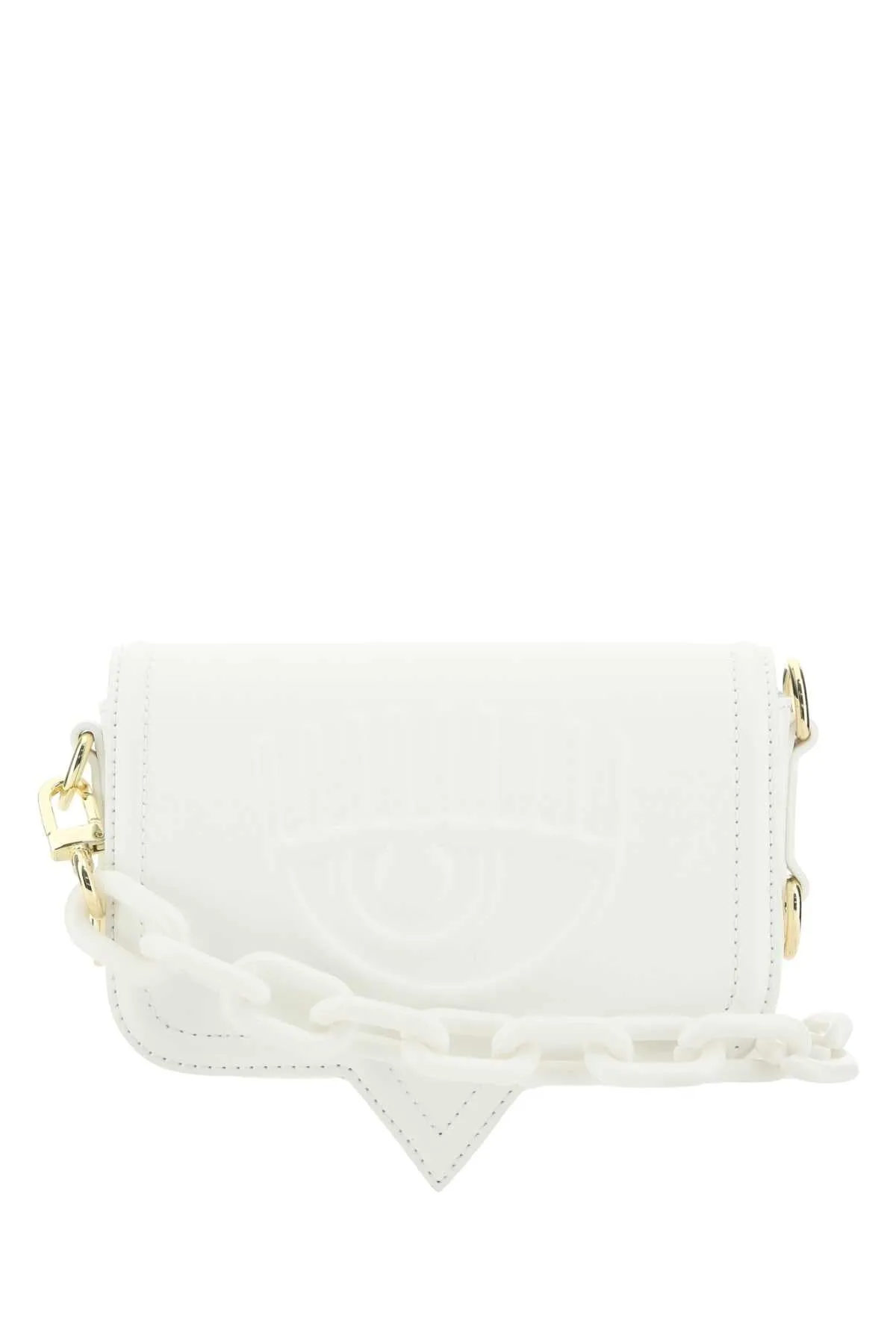 Chiara Ferragni Logo Embossed Chain-Linked Crossbody Bag