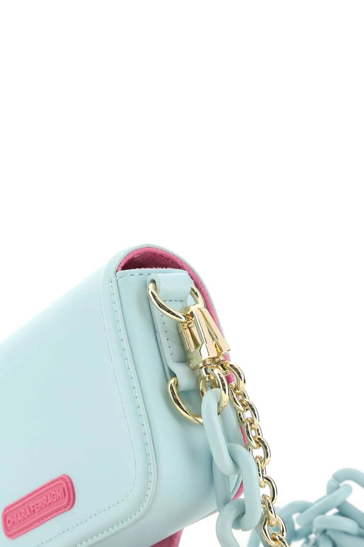 Chiara Ferragni Logo Embossed Chain-Linked Crossbody Bag